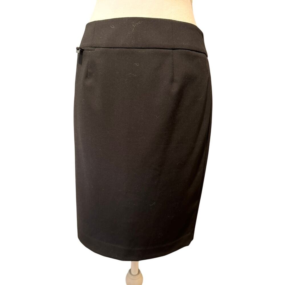 Calvin Klein Women's 4P Black Pencil Skirt Petite Career Office Knee Length
